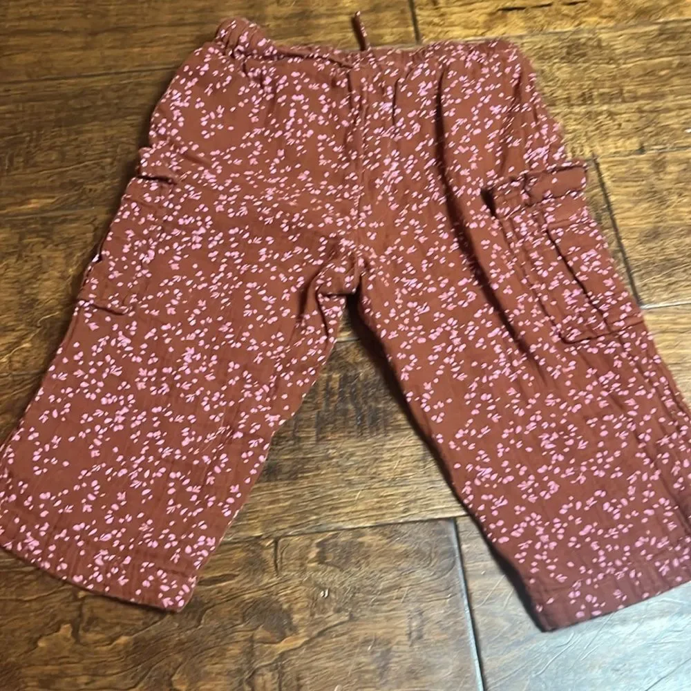 babyGap Crinkle Gauze Cargo Outfit Set, Smoked Paprika, size 18-24 months